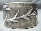 Heavy Corn Plant Native American Sterling Silver Heavy Sturdy Bracelet-Nativo Arts