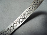 Sunny Reeves Vintage Navajo Sterling Silver Bracelet Native American Old-Nativo Arts