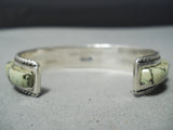 Native American Important Vintage Carlos Eagle Turquoise Sterling Silver Bracelet-Nativo Arts
