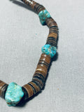 Native American Marvelous Vintage Santo Domingo Kingman Turquoise & Shell Necklace-Nativo Arts
