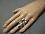 Museum Vintage Huge Storyteller Sterling Silver Native American Navajo Vintage Ring-Nativo Arts