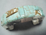 Custom Navajo Native American 8 Turquoise Sterling Silver Bracelet-Nativo Arts