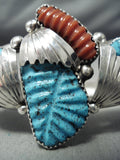 Magnificent Zuni Turquoise Sterling Silver Bracelet Native American-Nativo Arts