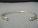 Rare Vintage Native American Navajo Jennifer Curtis Sterling Silver Narive American Bracelet-Nativo Arts
