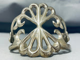 Exceptional Native American Navajo Sterling Silver Bracelet Signed F.l. Begay-Nativo Arts