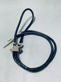 Tremendous Important Native American Navajo Sterling Silver Bolo-Nativo Arts