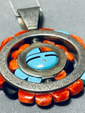 Native American Important Vintage Santo Domingo Turquoise Spiny Oyster Sterling Silver Necklace-Nativo Arts