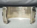 Rare Vintage Native American Navajo Dodson Turquoise Sterling Silver Bracelet-Nativo Arts