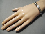Superior Vintage Native American Navajo 14k Gold Sterling Silver Bruce Morgan Bracelet-Nativo Arts