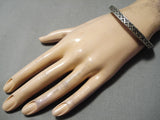 Exquisite Vintage Zuni Sterling Silver Bracelet Native American-Nativo Arts