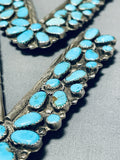 One Of The Best Vintage Native American Navajo Turquoise Sterling Silver Collar Protectors-Nativo Arts