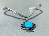 Marvelous Vintage Native American Navajo Blue Gem Turquoise Sterling Silver Bracelet-Nativo Arts
