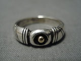 Incredible Vintage Native American Navajo 14k Gold John Begay Sterling Silver Ring-Nativo Arts