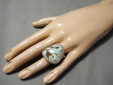 One Of The Best Vintage Native American Navajo Dry Creek Turquoise Sterling Silver Ring-Nativo Arts
