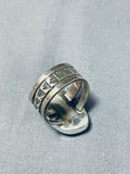 Unbelievable Native American Navajo Royston Turquoise Sterling Silver Ring-Nativo Arts