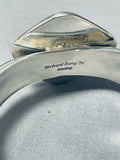 Richy Song Vintage Native American Navajo Charoite Sterling Silver Bracelet Cuff-Nativo Arts