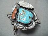 Very Important Vintage Native American Navajo Ramone Platero Turquoise Sterling Silver Bracelet-Nativo Arts