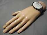 Native American Incredibly Intricate!! Vintage Navajo Sterling Silver Hand Carved Bracelet Old-Nativo Arts