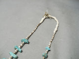 Stunning Vintage Native American Navajo Royston Turquoise Sterling Silver Necklace-Nativo Arts