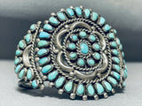 Authentic Vintage Native American Navajo Turquoise Ceremony Sterling Silver Bracelet-Nativo Arts