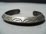 Superior Vintage Navajo Sterling Silver Bracelet Native American Old-Nativo Arts