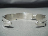 Impressive Native American Navajo Sleeping Beauty Turquoise Sterling Silver Bracelet-Nativo Arts