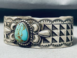 Plethora Of Silver Works Vintage Native American Navajo Royston Turquoise Sterling Bracelet-Nativo Arts