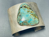 Magnificent Native American Navajo Royston Turquoise Sterling Silver Bracelet-Nativo Arts