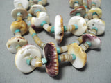 Immense Vintage Native American Santo Domingo Turquoise Spiny Oyster Necklace-Nativo Arts