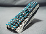 One Of The Tallest Native American Zuni Turquoise Sterling Silver Ring-Nativo Arts