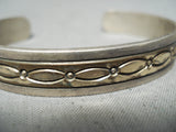 Benny Benally Vintage Navajo Native American Sterling Silver Bracelet Old-Nativo Arts
