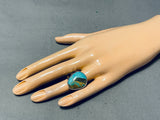 Fabulous San Felipe Signed Royston Turquoise Sterling Silver Ring-Nativo Arts