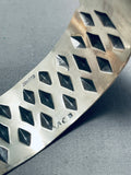 Enticing Detailed Native American Navajo Sterling Silver Bracelet-Nativo Arts