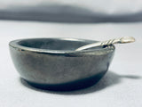 Important Vintage Native American Navajo Kenneth Begay Sterling Silver Salt Spoon Bowl-Nativo Arts