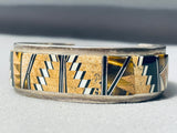 Tommy Jackson Best Vintage Tigers Eye Inlay Sterling Silver Bracelet-Nativo Arts