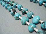 Stunning Vintage Native American Navajo Old Kingman Turquoise Necklace-Nativo Arts