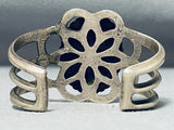 Bisbee Turquoise One of Best Vintage Navajo Sterling Silver Bracelet-Nativo Arts