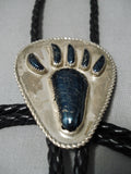 Tremendous Vintage Navajo Hopi Native American Wilmer Kavena Bolo Tie Old-Nativo Arts
