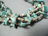 Native American Rare Vintage Santo Domingo Royston Turquoise Necklace Old-Nativo Arts