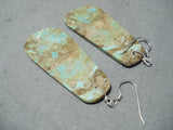 Native American Marvelous Santo Domingo Royston Turquoise Sterling Silver Earrings-Nativo Arts