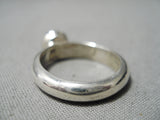 Native American Authentic Vintage Ben Nighthorse Campbell Lapis Sterling Silver Ring-Nativo Arts