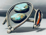 Big Museum Quality Vintage Native American Navajo Turquoise Sterling Silver Bracelet-Nativo Arts