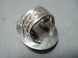 Amazing Navajo Native American 8 Turquoise Sterling Silver Ring-Nativo Arts