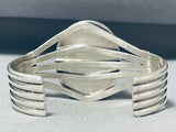 Lake Of Turquoise Native American Navajo Sterling Silver Bracelet Cuff-Nativo Arts