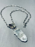 Very Intricate Native American Navajo Turquoise Inlay Sterling Silver Necklace-Nativo Arts