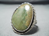 Fabulous Vintage Native American Navajo Royston Turquoise Sterling Silver Ring-Nativo Arts