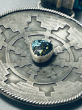 One Of The Most Detailed Ever Vintage Native American Navajo Turquoise Sterling Silver Necklace-Nativo Arts