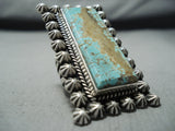 Massive San Felipe 8 Turquoise Sterling Silver Ring-Nativo Arts