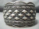 Very Important Vintage Native American Navajo Darryl Becenti (d.) Sterling Silver Bracelet-Nativo Arts