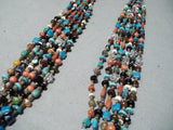 Colorful Navajo Turquoise Sterling Silver Necklace Native American-Nativo Arts